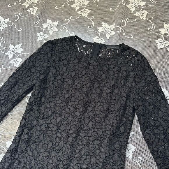 Aritzia Talula Long Sleeve Black Lace dress Sz 2 - Picture 6 of 13